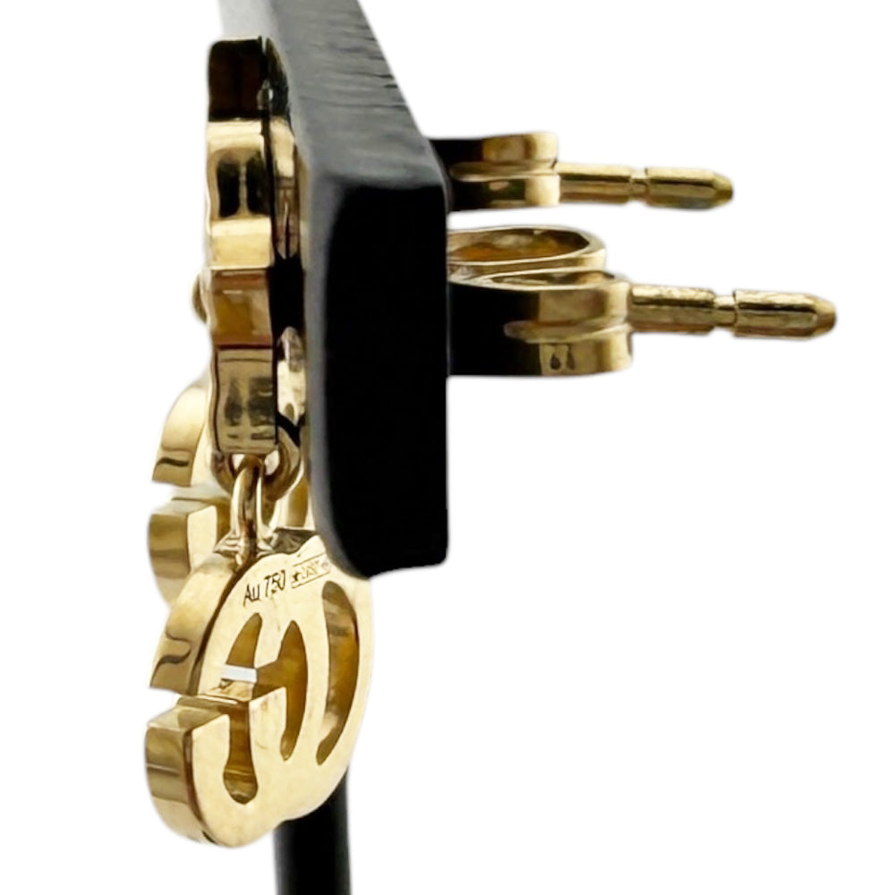 GUCCI グッチ GGランニング ピアス 18金 K18イエローゴールド