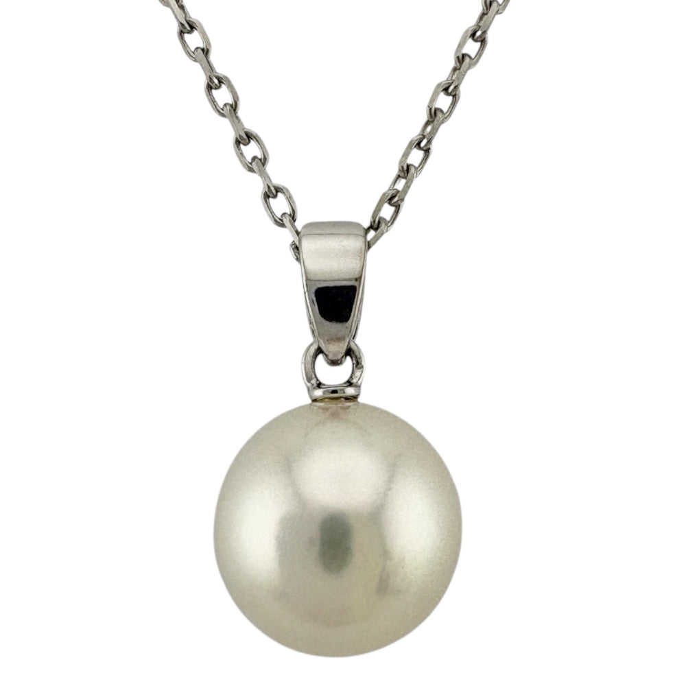 MIKIMOTO ミキモト ネックレス K14ホワイトゴールド パール レディース 