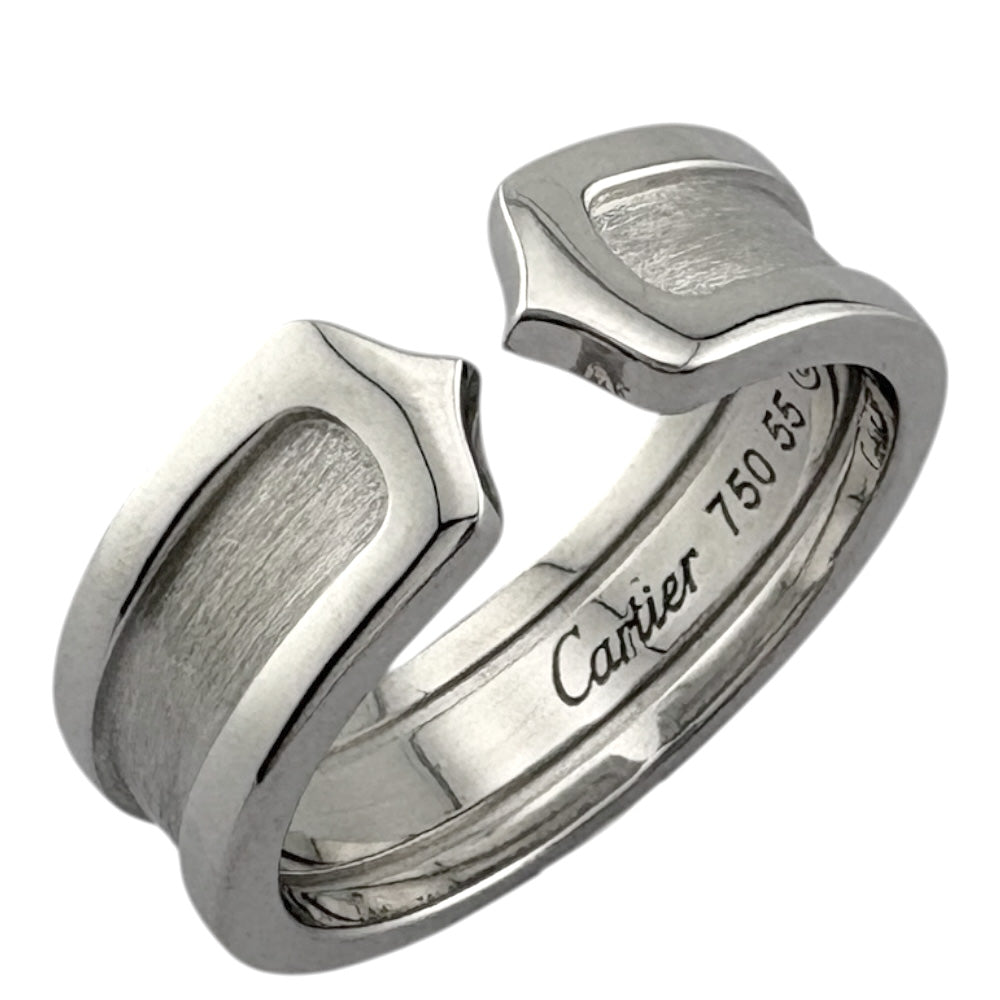 CARTIER カルティエ 2C リング 指輪 14.5号 18金 K18ホワイトゴールド