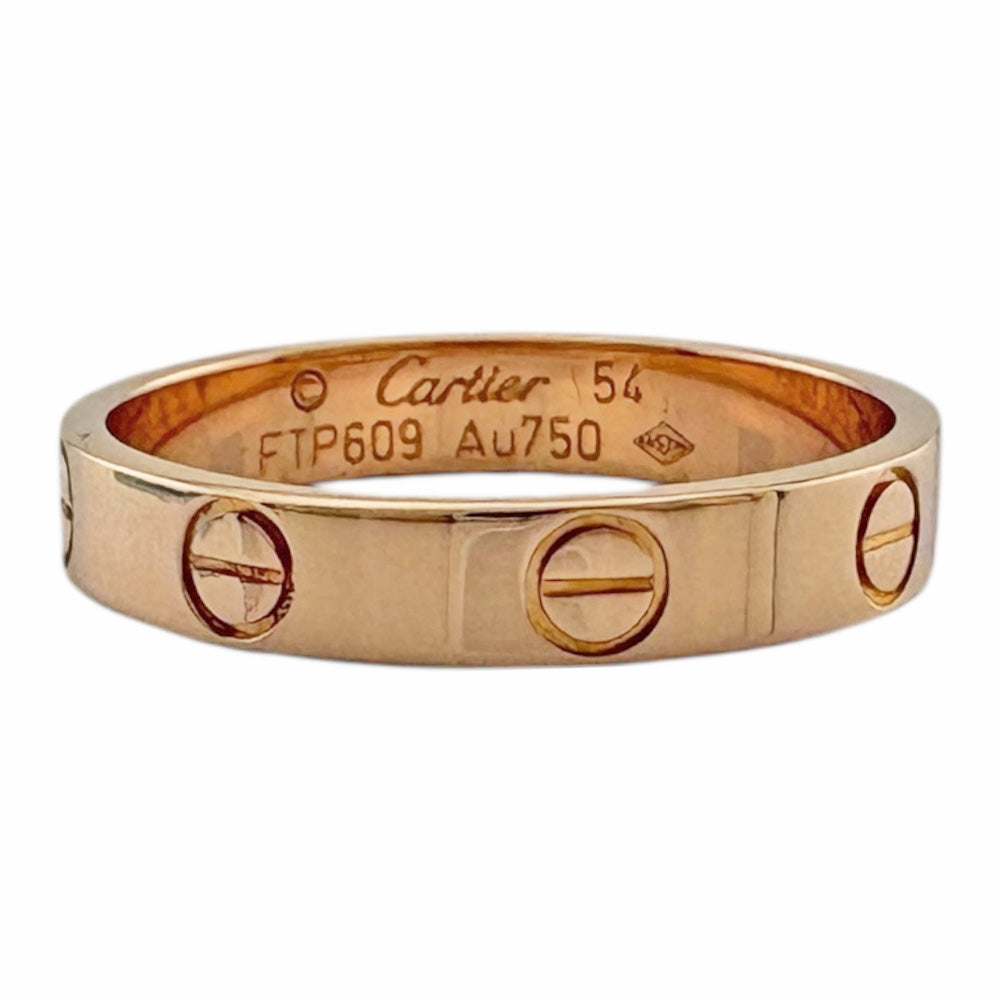 CARTIER カルティエ ミニラブ リング 指輪 13.5号 18金 K18ピンク