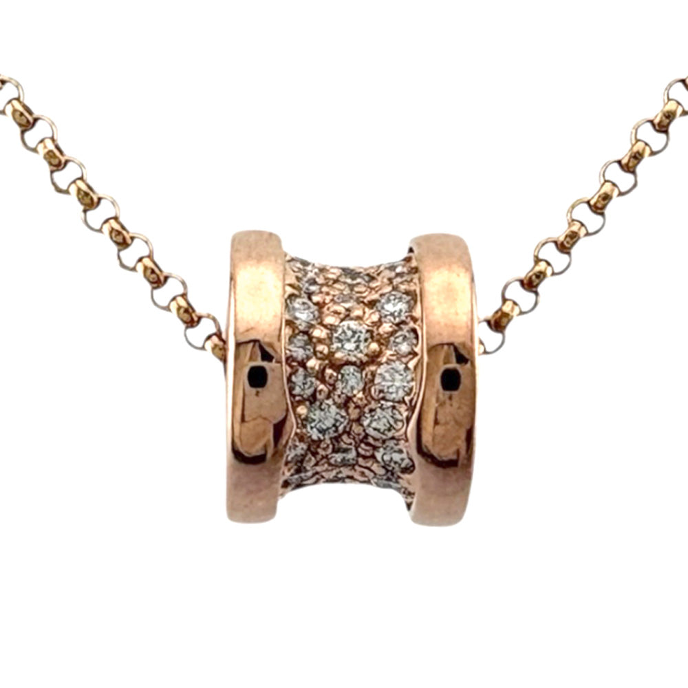 Bvlgari ビー.ゼロワン バヴェダイヤネックレス BVLGARI ブルガリ B-zero.1 ビーゼロワン パヴェダイヤ ネックレス 18