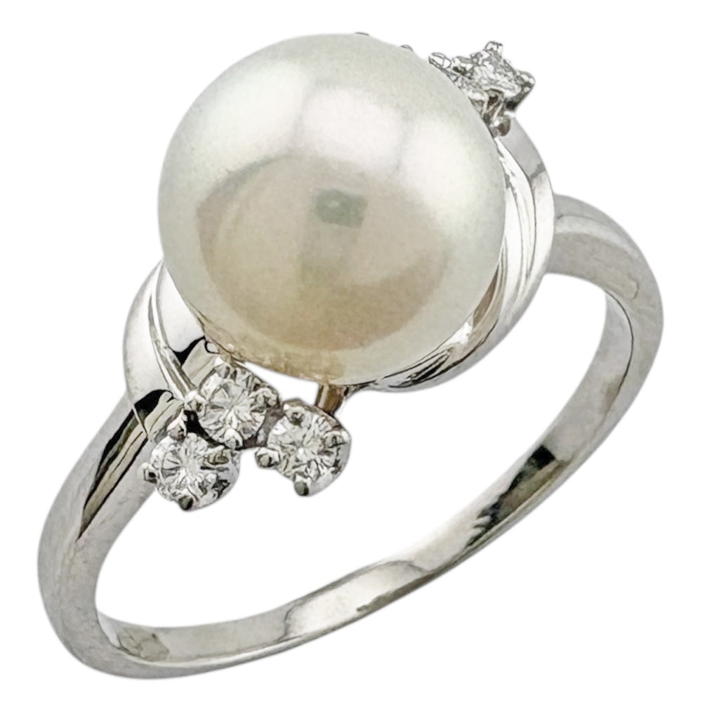 MIKIMOTO ミキモト リング 指輪 14.5号 Pt950プラチナ ダイヤモンド