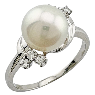MIKIMOTO ミキモト リング 指輪 14.5号 Pt950プラチナ ダイヤモンド