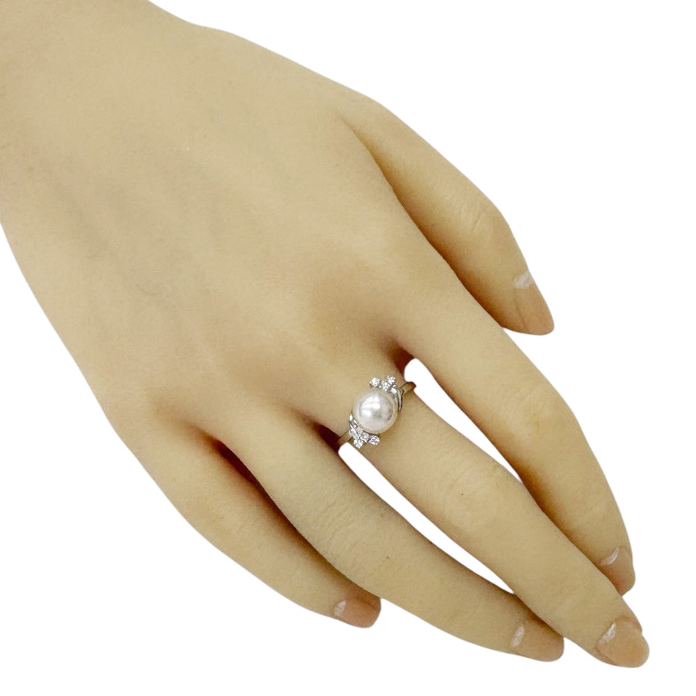 MIKIMOTO ミキモト リング 指輪 14.5号 Pt950プラチナ ダイヤモンド