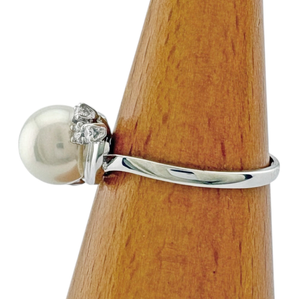 MIKIMOTO ミキモト リング 指輪 14.5号 Pt950プラチナ ダイヤモンド
