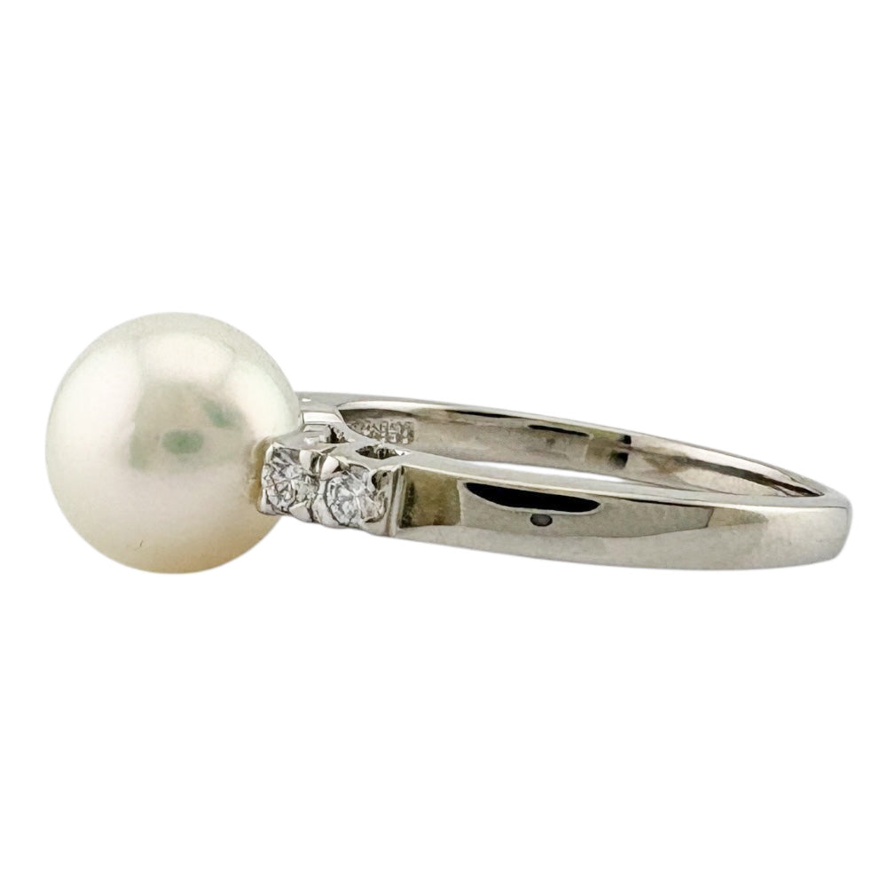 MIKIMOTO ミキモト リング 指輪 13号 Pt950プラチナ パール レディース 