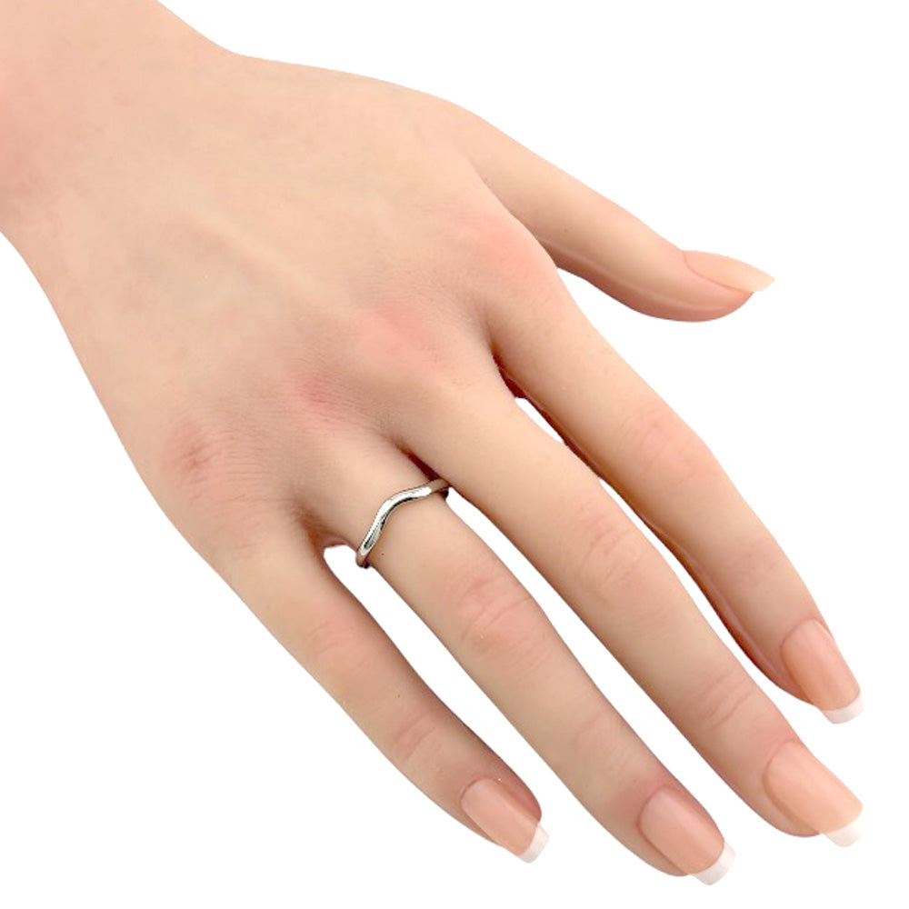 TIFFANY&Co. ティファニー カーブ ド バンド リング 指輪 11.5号 Pt950