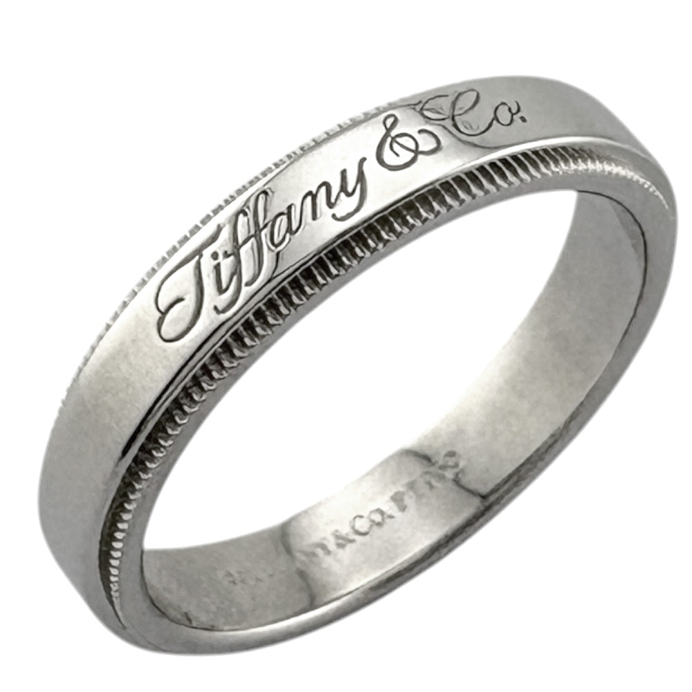TIFFANY&Co. ティファニー ミルグレイン リング 指輪 14号 Pt950 TIFFANY&Co. ティファニー ミルグレイン リング 指輪 14号 Pt950