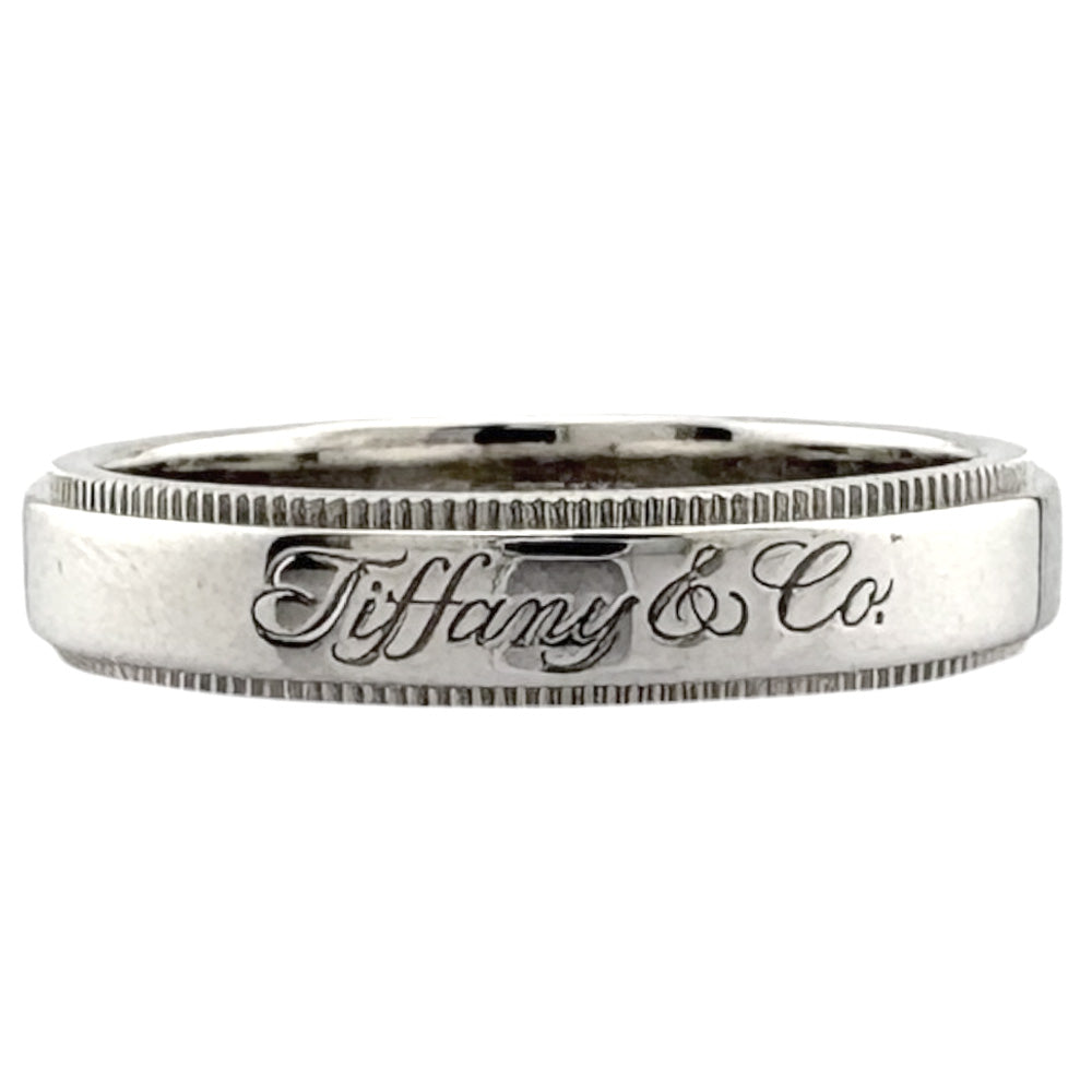 TIFFANY&Co. ティファニー ミルグレイン リング 指輪 14号 Pt950 TIFFANY&Co. ティファニー ミルグレイン リング 指輪 14号 Pt950