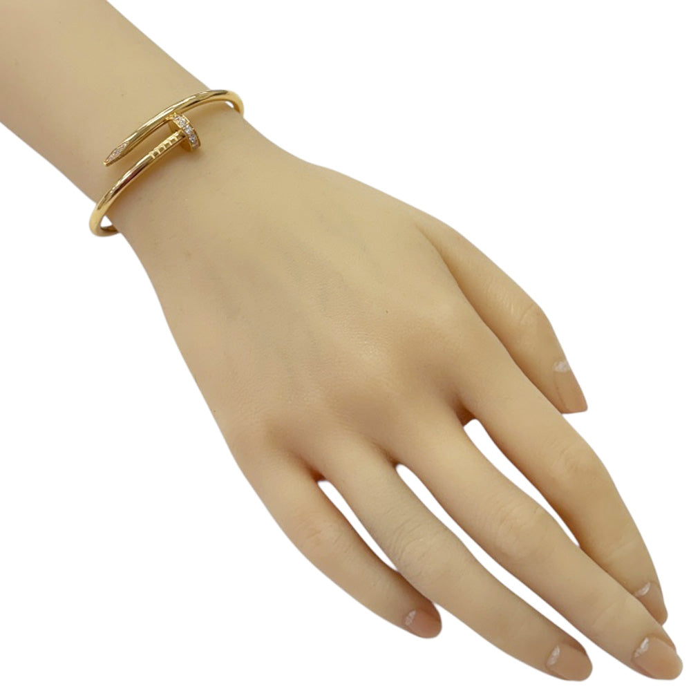 Cartīer ゴールドバングル CARTIER カルティエ ジュストアンクル バングル 18金 K18イエロー
