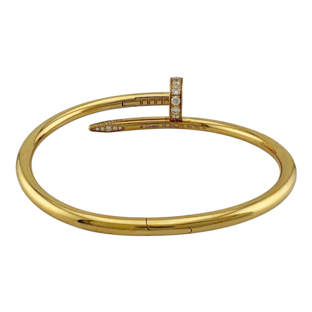 CARTIER カルティエ ジュストアンクル バングル 18金 K18イエロー