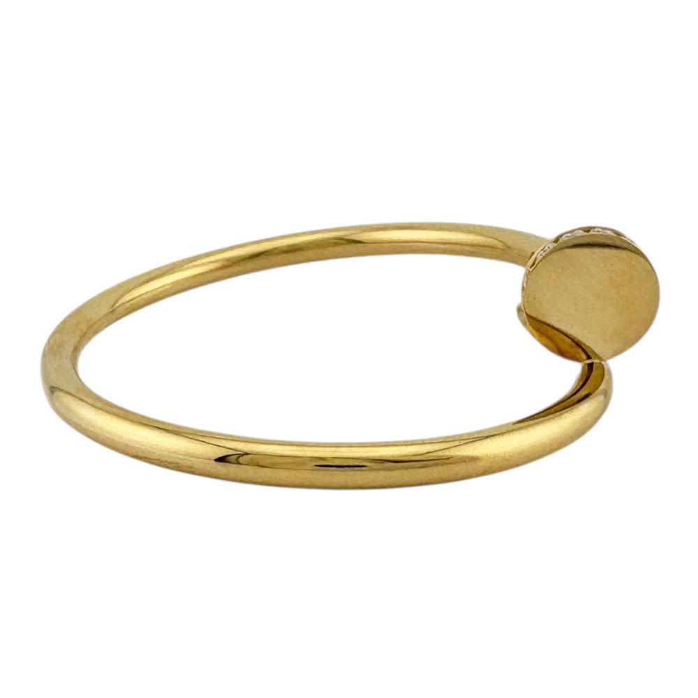 Cartīer ゴールドバングル CARTIER カルティエ ジュストアンクル バングル 18金 K18イエロー
