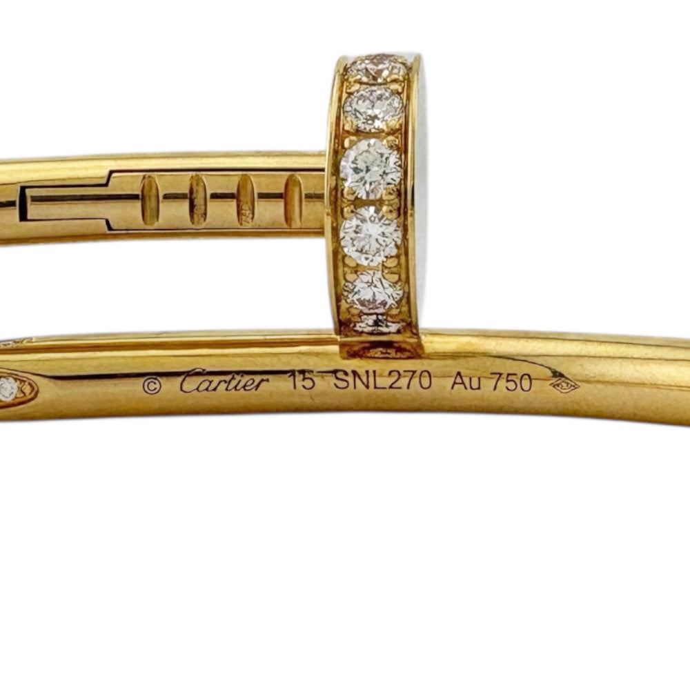 CARTIER カルティエ ジュストアンクル バングル 18金 K18イエロー