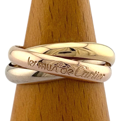 正規品美品！　カルティエ　1999年限定トリニティリング CARTIER カルティエ トリニティ リング 指輪 14.5号 18金 K18イエロー