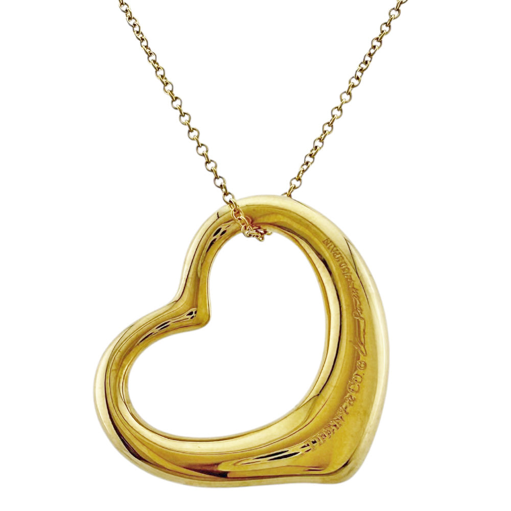 TIFFANY&Co. ティファニー オープンハート ネックレス 18金 K18