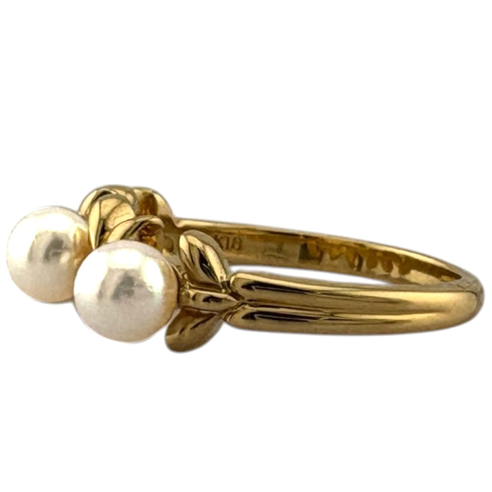 MIKIMOTO ミキモト リング 指輪 11号 18金 K18イエローゴールド パール