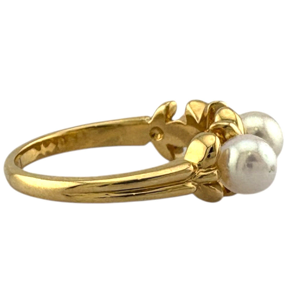 MIKIMOTO ミキモト リング 指輪 11号 18金 K18イエローゴールド パール