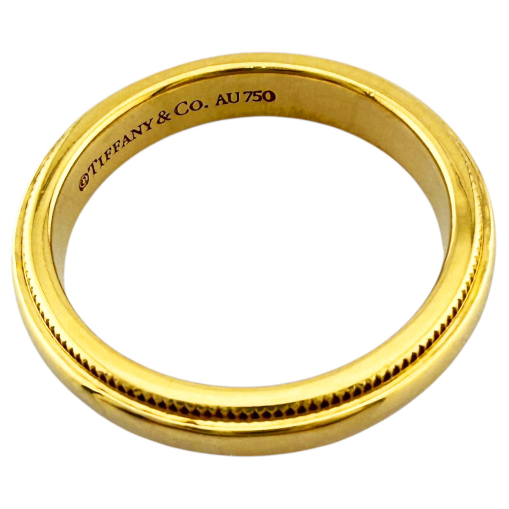 TIFFANY&Co. ティファニー ミルグレイン リング 指輪 6号 18金 K18 
