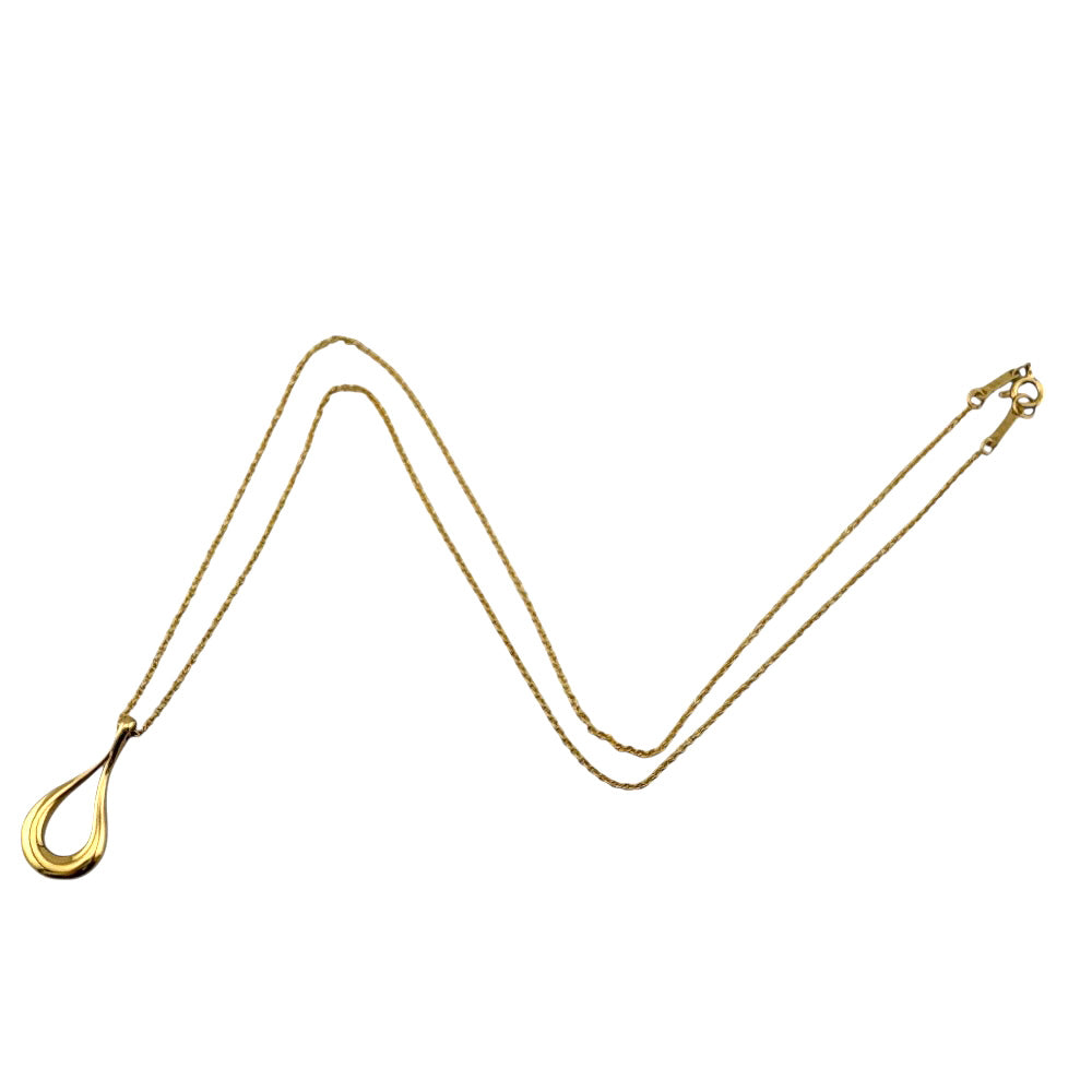 TIFFANY&Co. ティファニー オープンティアドロップ ネックレス 18金
