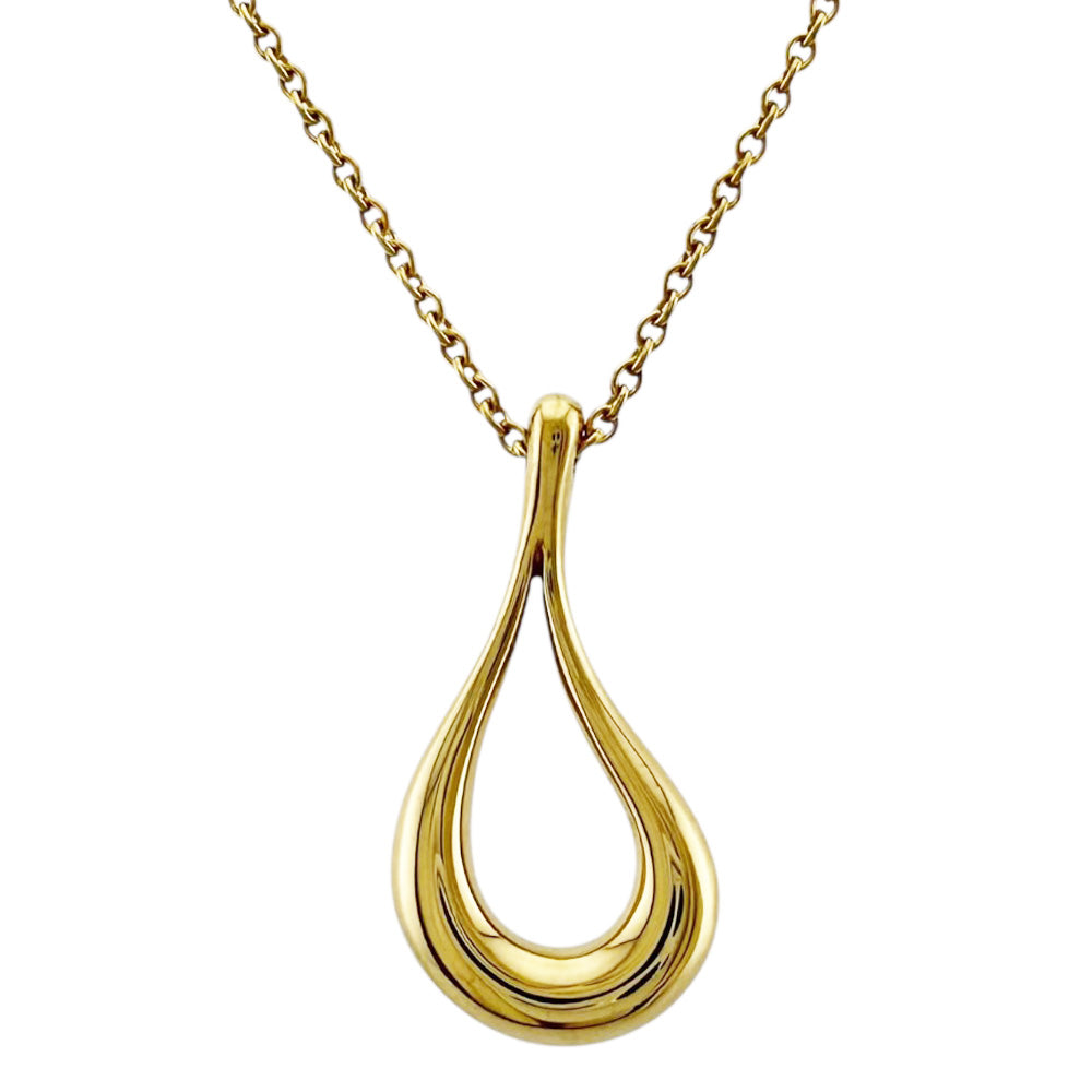 TIFFANY&Co. ティファニー オープンティアドロップ ネックレス 18金