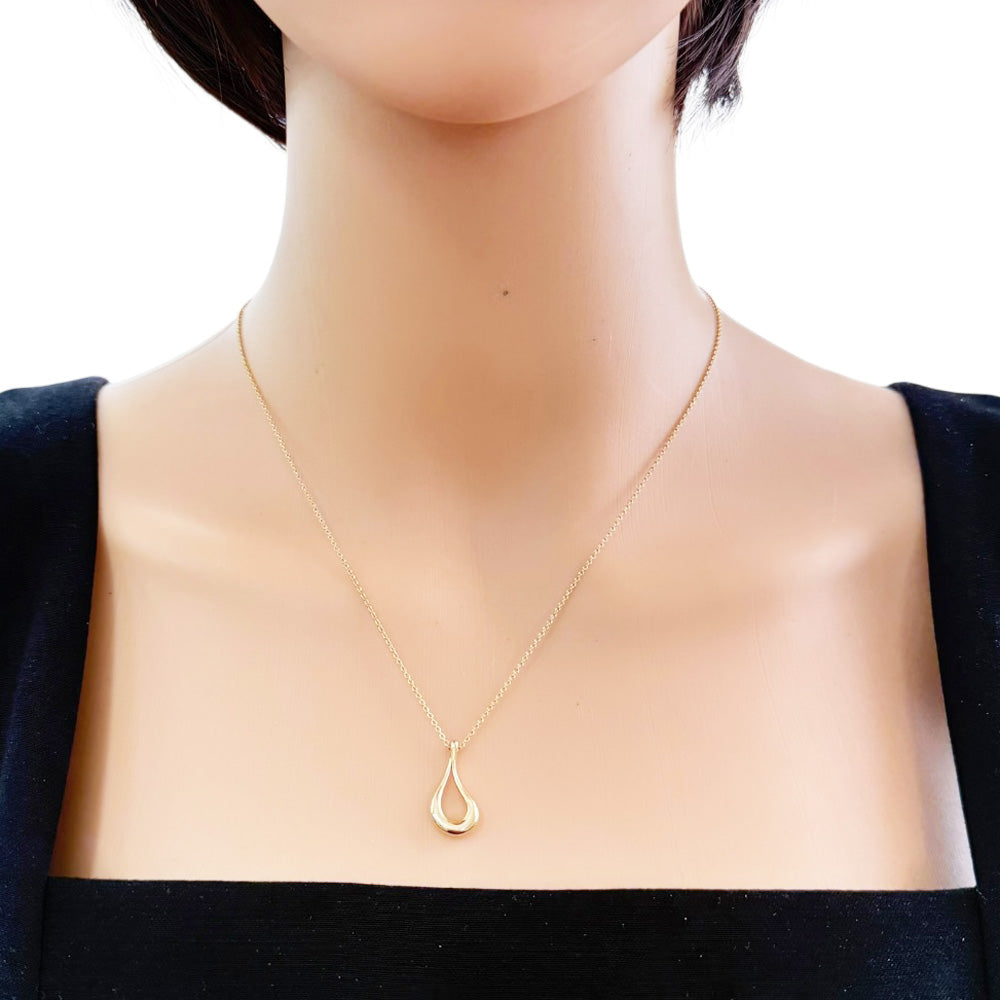 TIFFANY&Co. ティファニー　18K オープンティアドロップネックレス TIFFANY&Co. ティファニー オープンティアドロップ ネックレス 18金