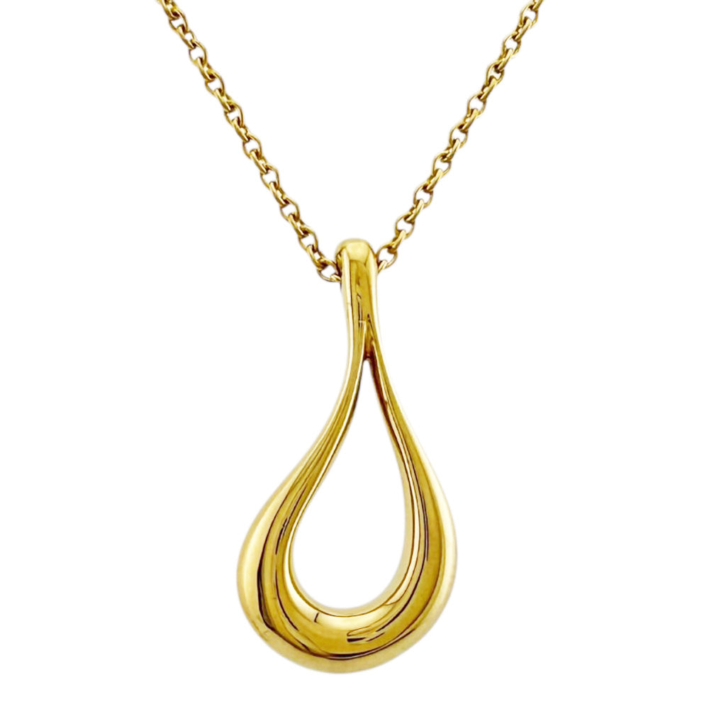 TIFFANY&Co. ティファニー オープンティアドロップ ネックレス 18金 