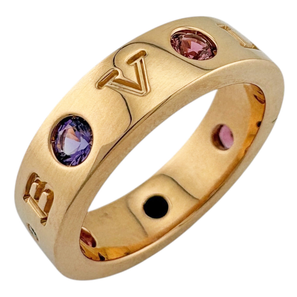 ブルガリブルガリ ローマンソルベリング BVLGARI ブルガリ ローマンソルベ リング 指輪 9.5号 18金 K18ピンク