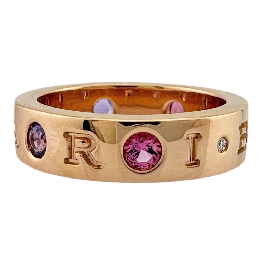 ブルガリブルガリ ローマンソルベリング BVLGARI ブルガリ ローマンソルベ リング 指輪 9.5号 18金 K18ピンク