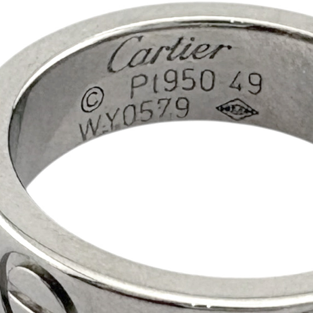 CARTIER カルティエ ラブ 1P ダイヤモンド リング 指輪 9号 Pt950