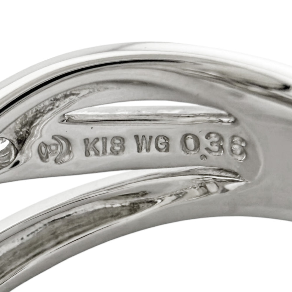 TASAKI タサキ リング 指輪 12号 18金 K18ホワイトゴールド