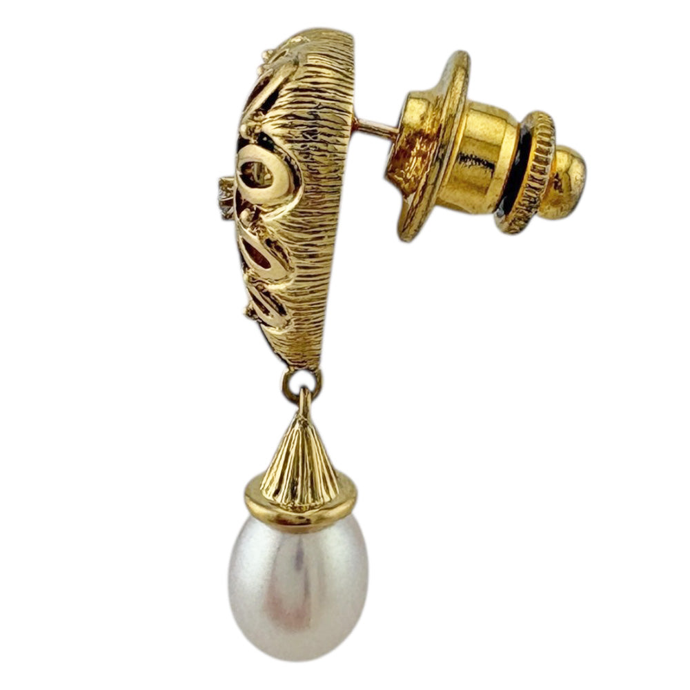 MIKIMOTO ミキモト ブローチ 18金 K18イエローゴールド パール