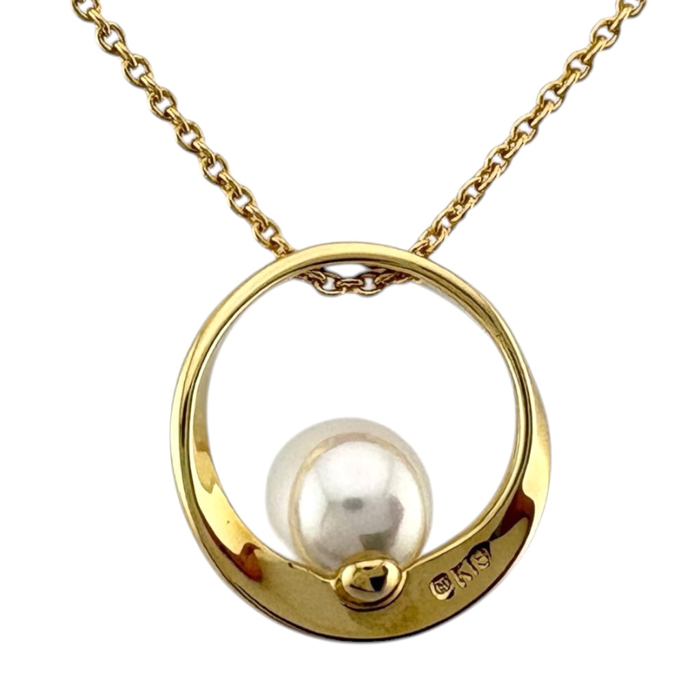 MIKIMOTO ミキモト ネックレス 18金 K18イエローゴールド アコヤパール MIKIMOTO ミキモト ネックレス 18金 K18イエローゴールド アコヤパール