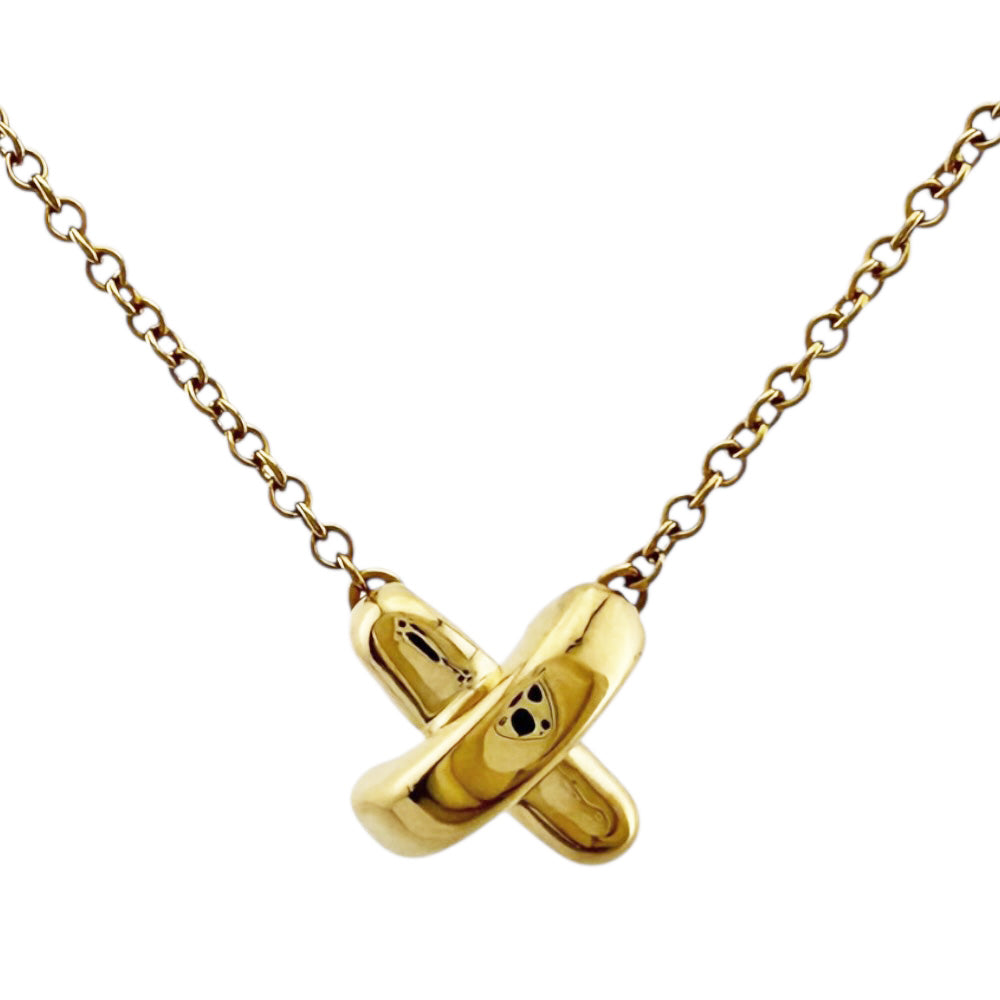 TIFFANY&Co. ティファニー クロスステッチ ネックレス 18金 K18