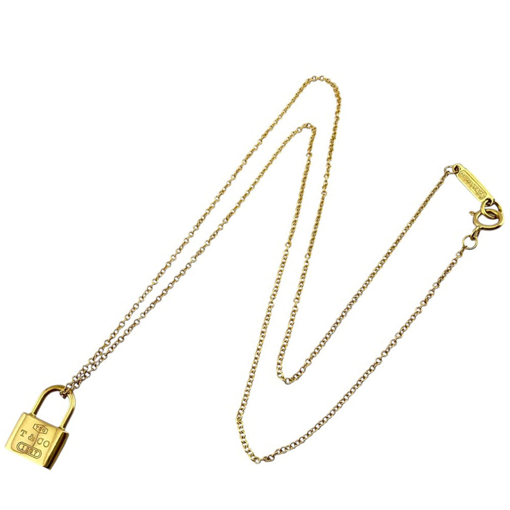 TIFFANY&Co. ティファニー ロック ネックレス 18金 K18イエロー