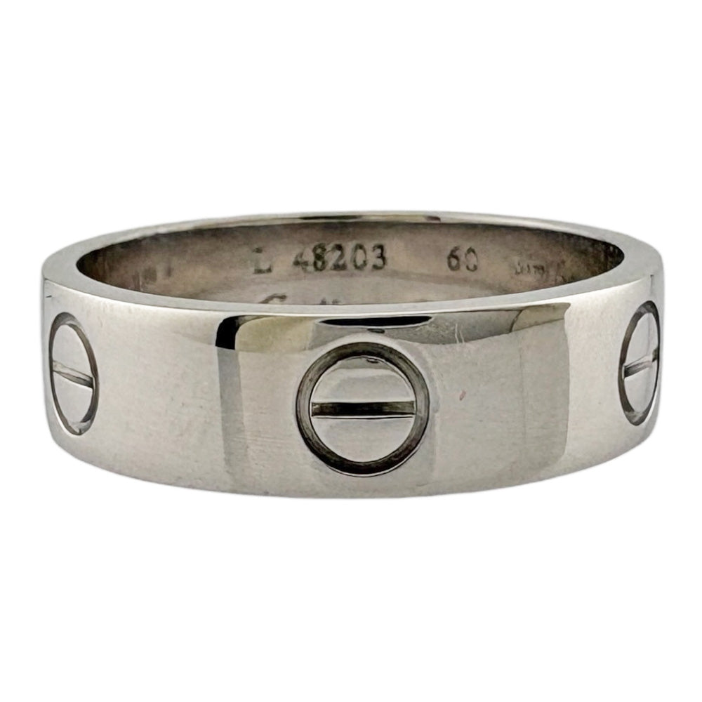 CARTIER カルティエ ラブ リング 指輪 19号 18金 K18ホワイトゴールド