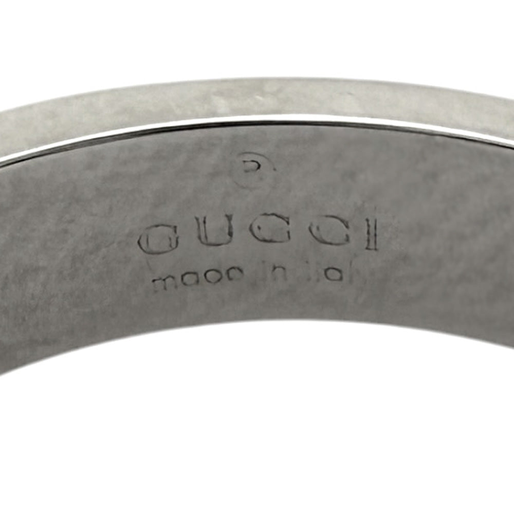 GUCCI グッチ アイコン リング 指輪 14.5号 18金 K18ホワイトゴールド