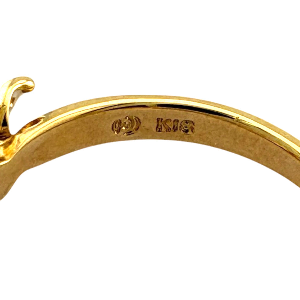 TASAKI タサキ リング 指輪 9号 18金 K18イエローゴールド パール