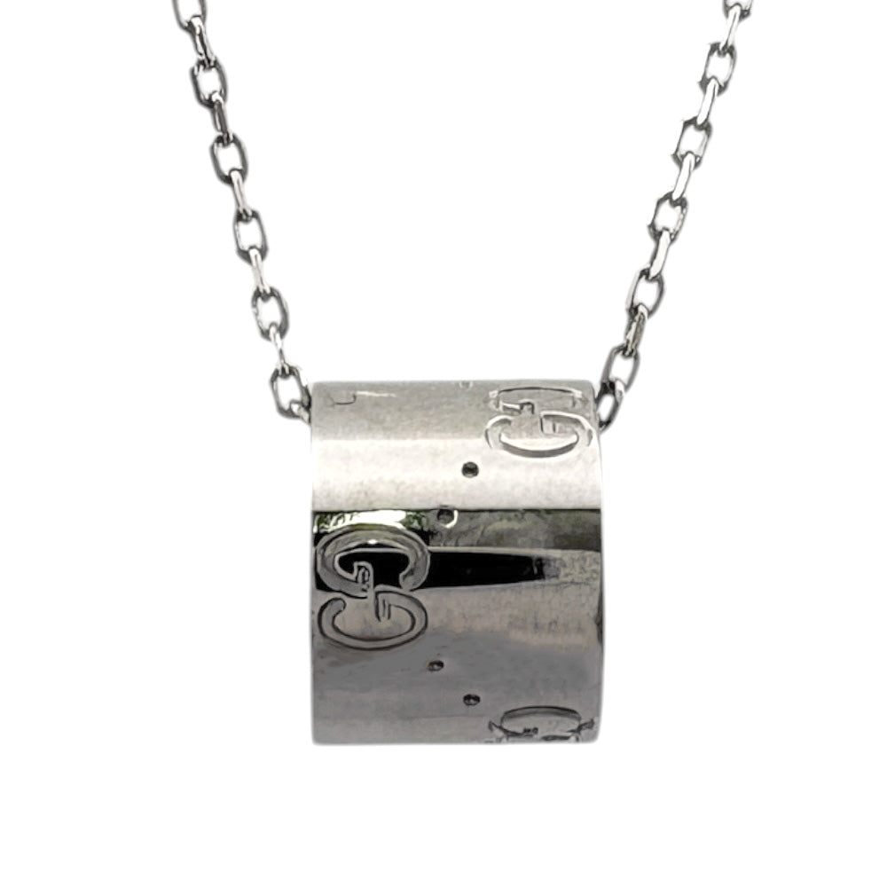 GUCCI グッチ アイコン ネックレス 18金 K18ホワイトゴールド