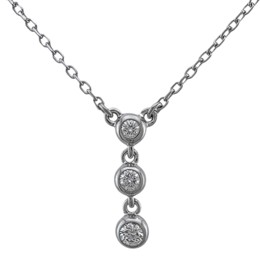 MIKIMOTO ミキモト ネックレス 18金 K18ホワイトゴールド ダイヤモンド 