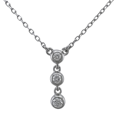 MIKIMOTO ミキモト ネックレス 18金 K18ホワイトゴールド ダイヤモンド