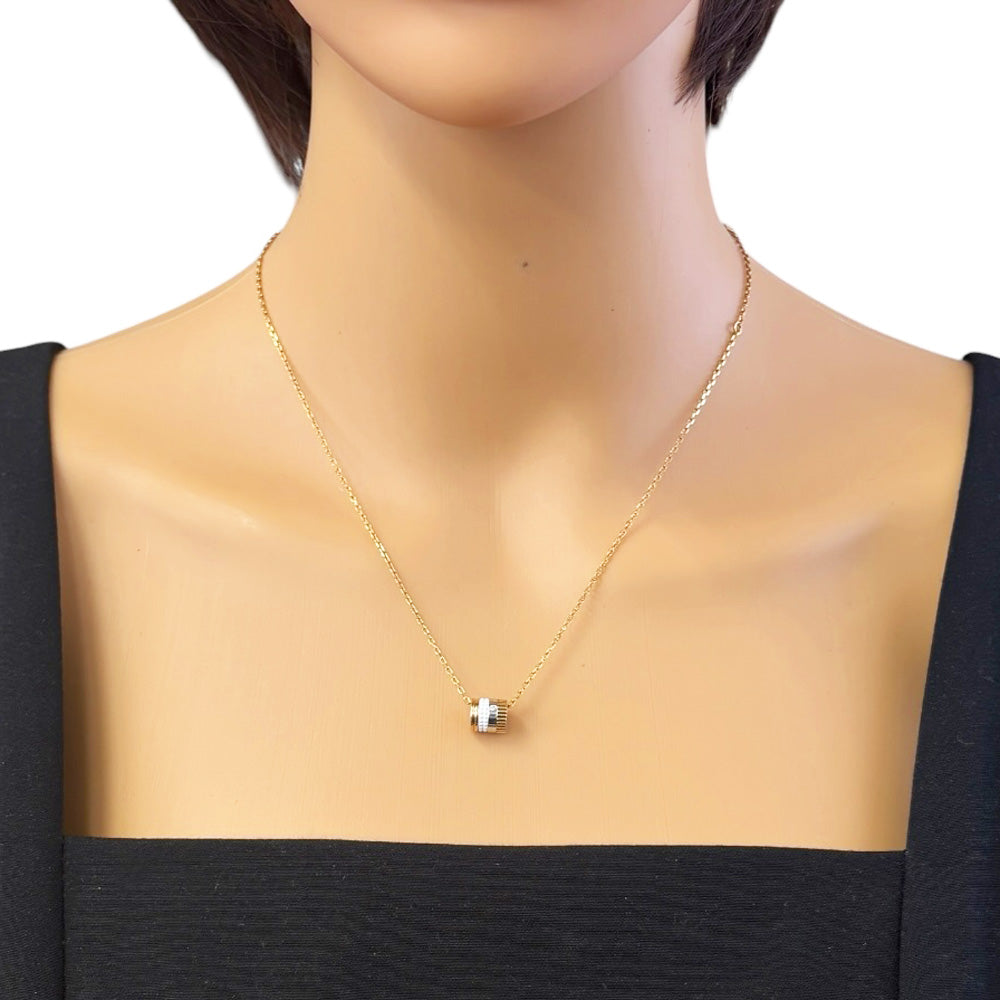 Boucheron ブシュロン キャトルホワイト ネックレス 18金 K18イエロー