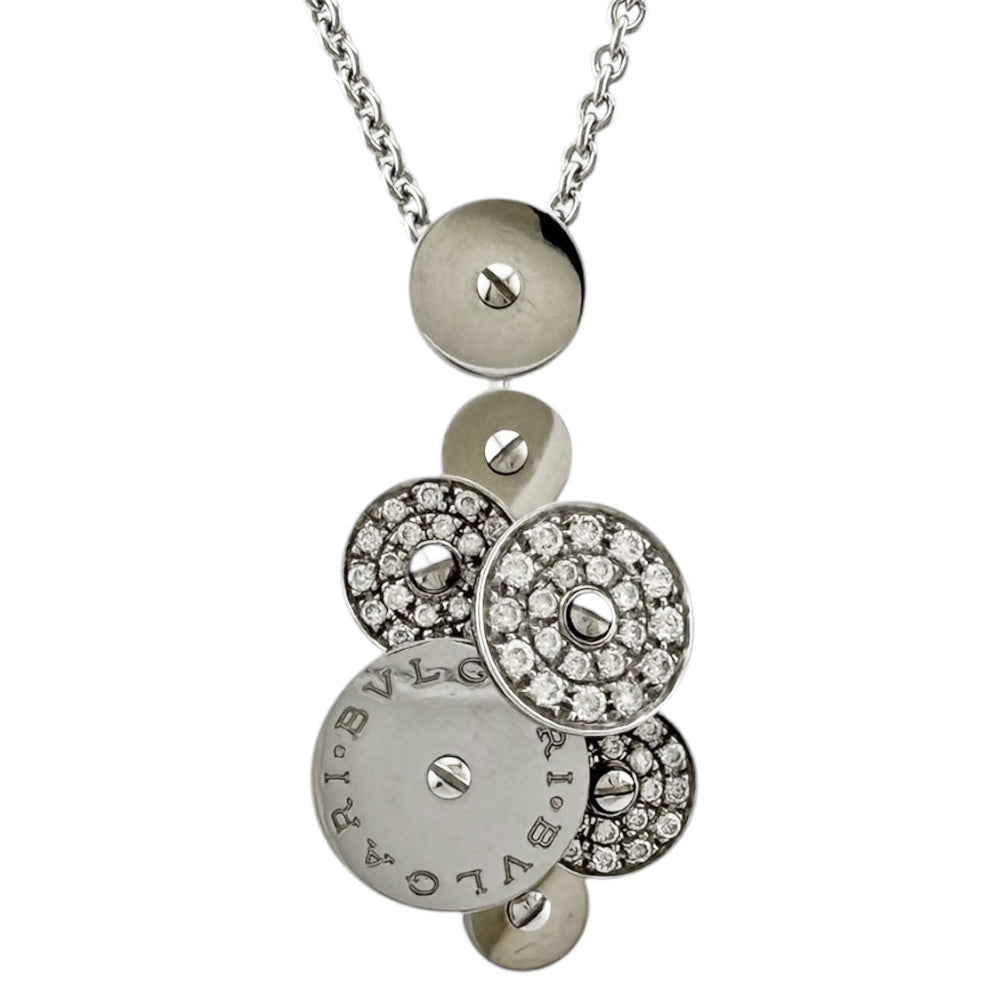 BVLGARI ブルガリ ネックレス 18金 K18ホワイトゴールド ダイヤモンド 