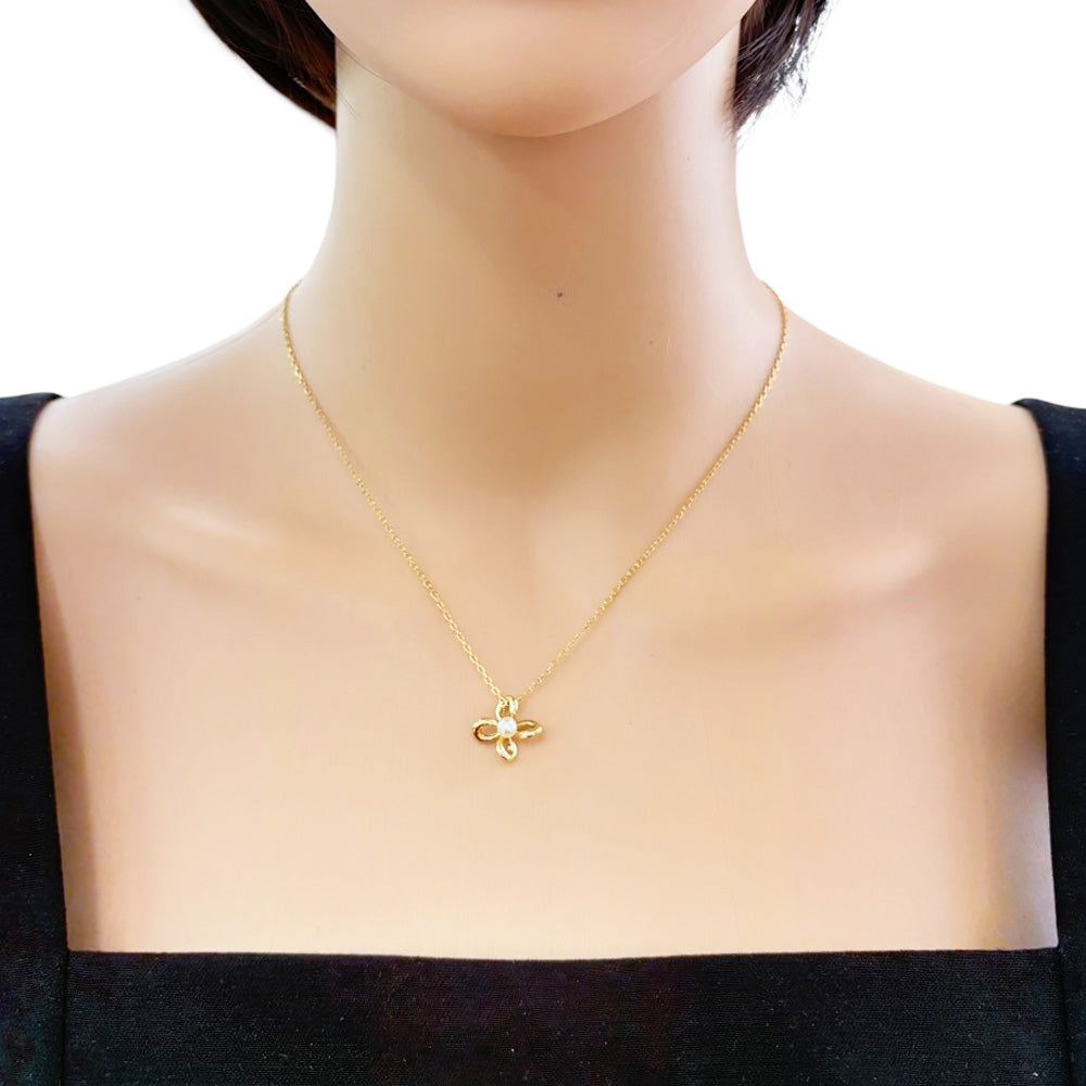 MIKIMOTO ミキモト ネックレス 18金 K18イエローゴールド パール 