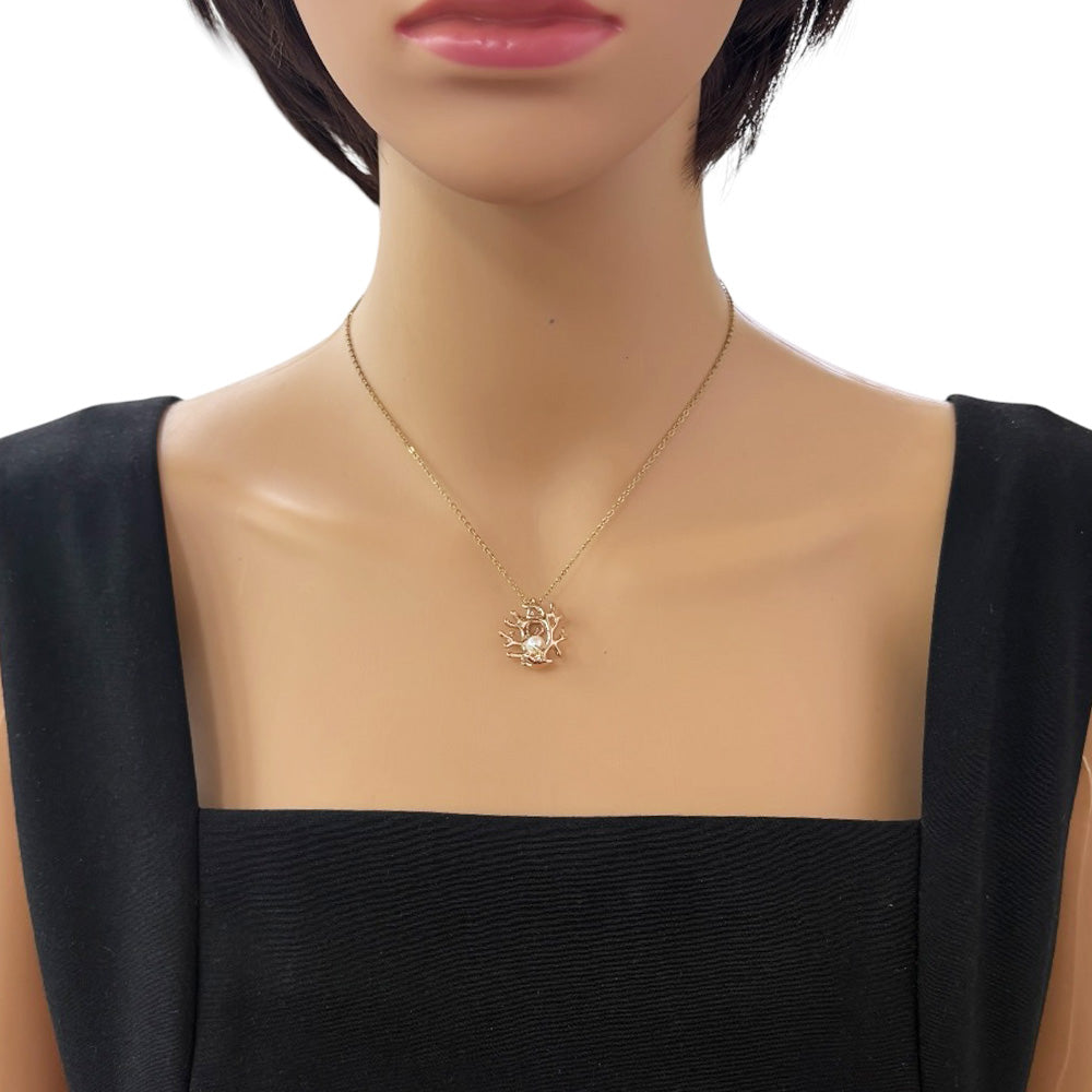 MIKIMOTO Mikimoto Pendant Top 18K Pink Gold Pearl Women's Used