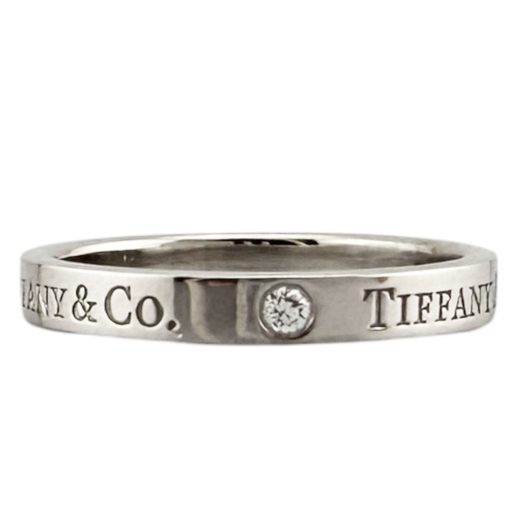 TIFFANY&Co. ティファニー フラットバンド リング 指輪 16号 Pt950