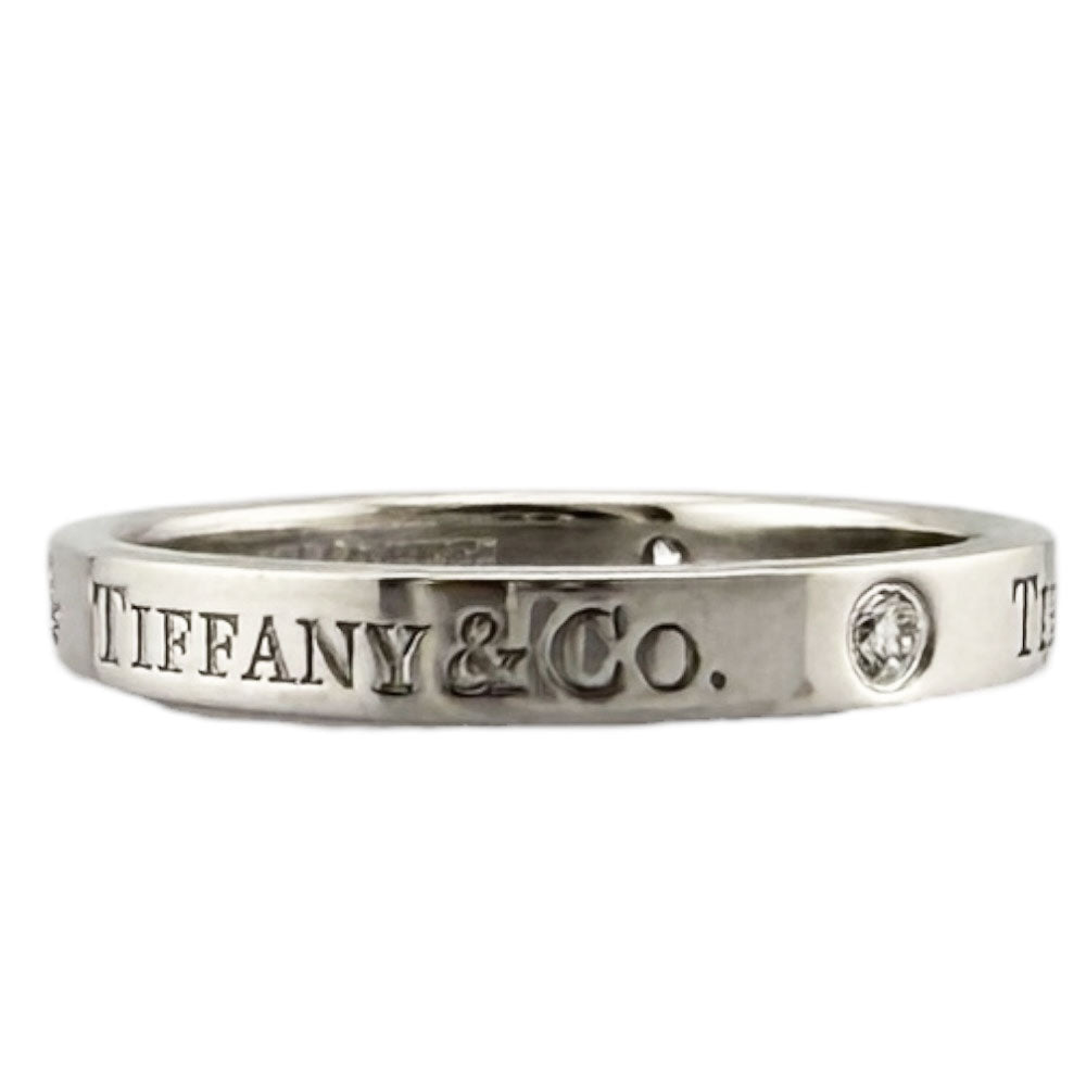 TIFFANY&Co. ティファニー フラットバンド リング 指輪 16号 Pt950