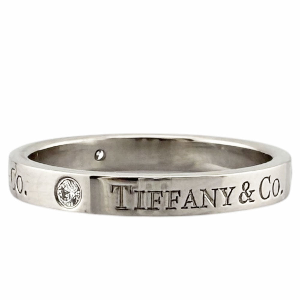 TIFFANY&Co. ティファニー フラットバンド リング 指輪 16号 Pt950