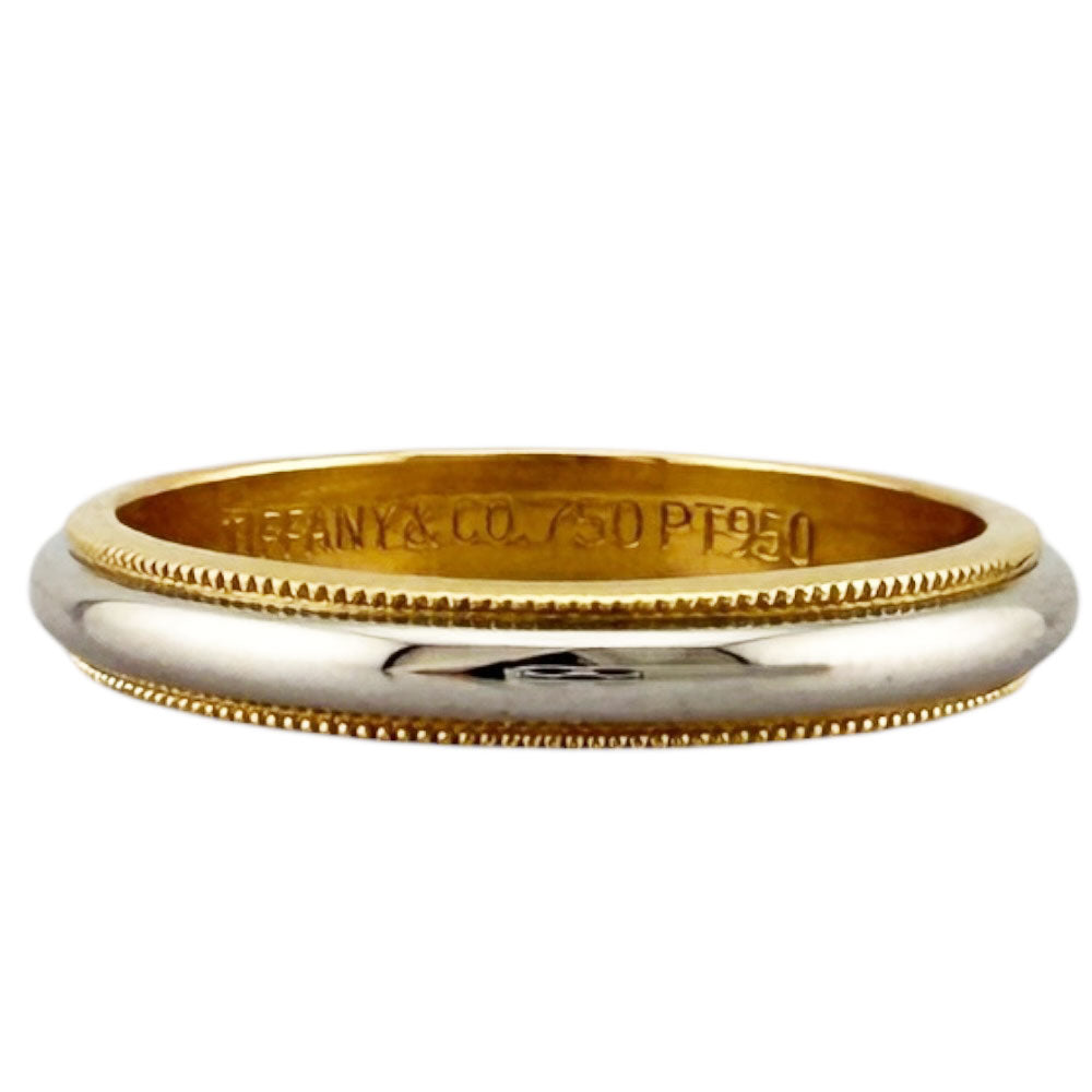 TIFFANY&Co. ティファニー ミルグレイン リング 指輪 19号 Pt950