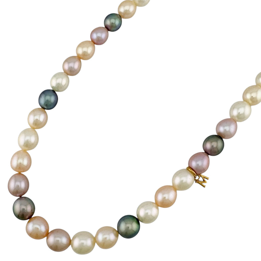 MIKIMOTO ミキモト ネックレス 18金 K18イエローゴールド レディース