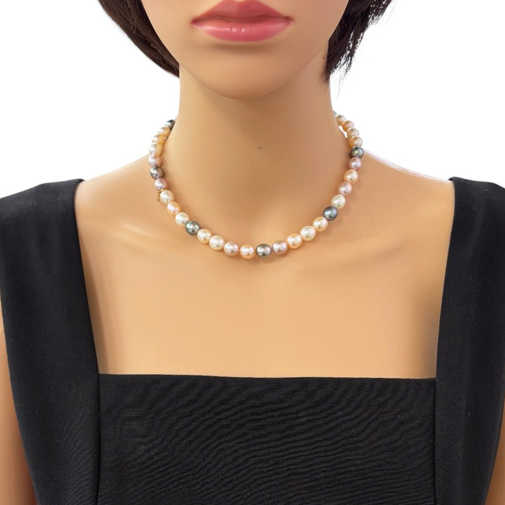 MIKIMOTO ミキモト ネックレス 18金 K18イエローゴールド レディース